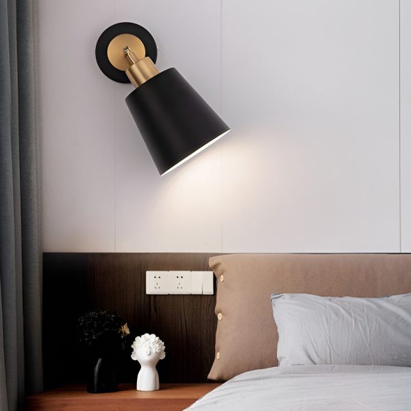 LED 3 Step Dimming Black Nordic Adjustable Wall Sconce Light Wall Lamp - Image 3
