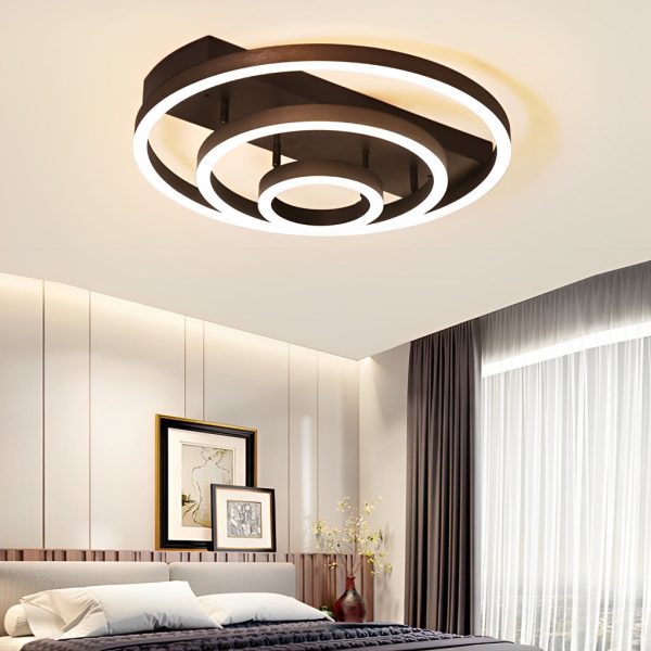 Adjustable Multiple Circular LED Modern Flush Mount Ceiling Lights - Image 2