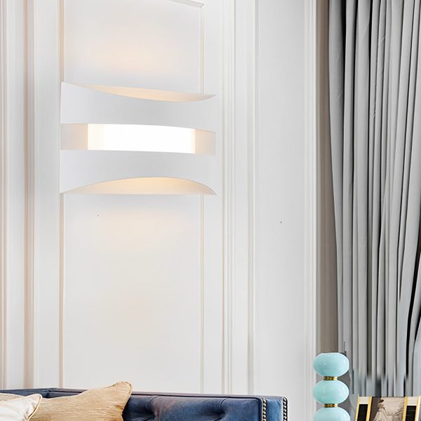 Rectangular Creative LED Minimalist Nordic Bedside Wall Sconce Lighting - Image 3