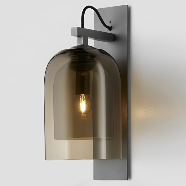 Minimalist Glass Iron Nordic Plug in Wall Lamp Wall Sconce Lighting - Image 6