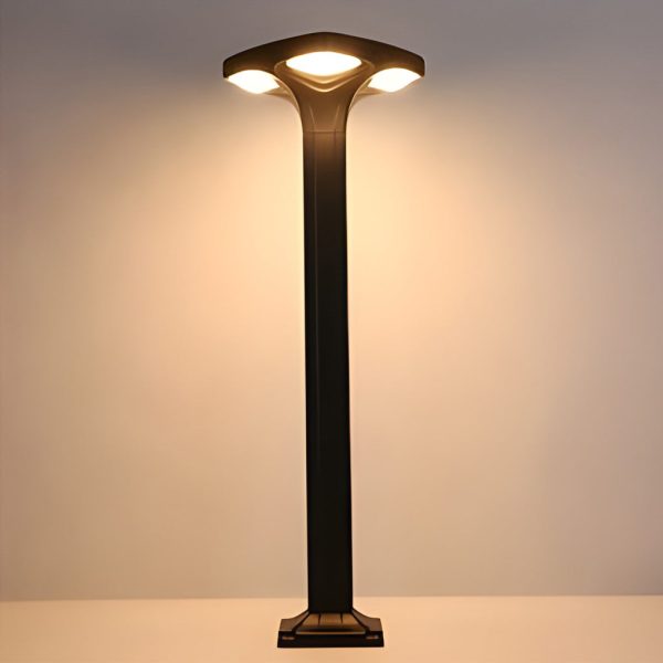 4-Light Square Waterproof LED Outdoor Path Lights - Solar & Hardwired Options - Image 7