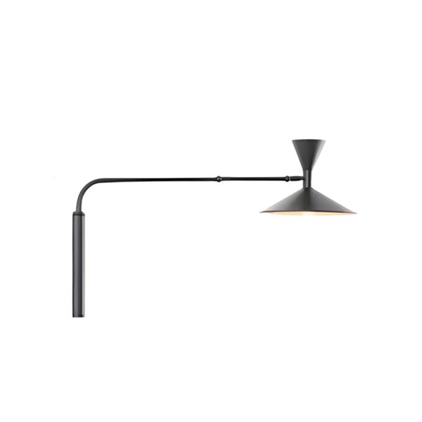 Marseille Swing Arm Wall Lamp Adjustable Long Metal Arm Trumpet Sconce - Image 12