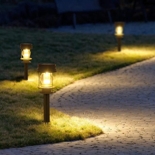 Retro Portable Waterproof Intelligent Led Solar Powered Outdoor Lights - Image 2