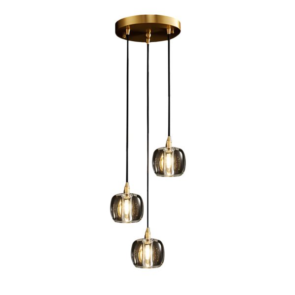 Long Spiral Cubes Crystal Pendant Light Dimmable Chandelier for Staircase - Image 19