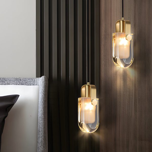 Simple Luxury Crystal Shade 3 Step Dimming Copper Modern Pendant Lights - Image 4