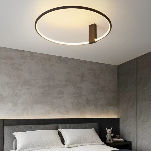 Adjustable Minimalist Round 3 Step Dimming LED Black Modern Ceiling Lights - Image 3