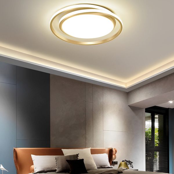Circular LED Stepless Dimming Modern Ceiling Lights with Remote Control - Image 2