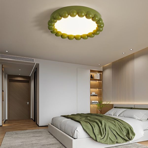 Round Artistic Handmade Three Step Dimming LED Nordic Ceiling Lights - Image 3