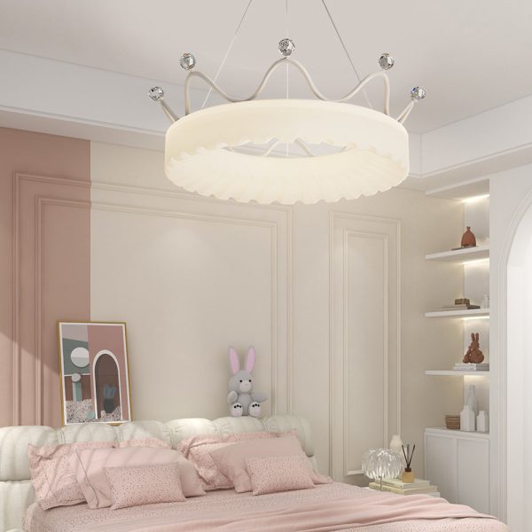 Romantic Crowns Luxury Three Step Dimming Modern Hanging Ceiling Lights - Image 4