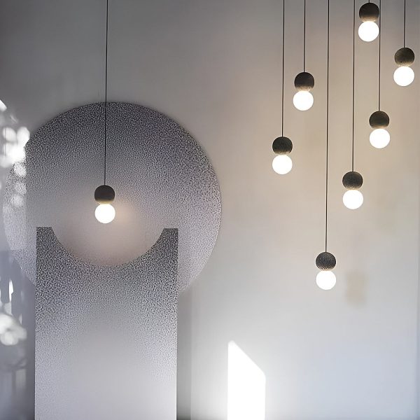 Creative Round LED Nordic Wall Lamp Sconces Pendant Light Hanging Lamp - Image 7
