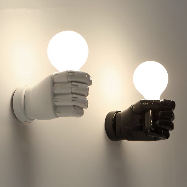 Antique Resin Fist Retro Industrial Wall Lamp Wall Sconce Lighting - Image 8