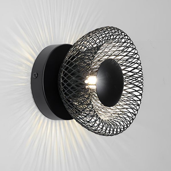 Artistic Creative Circular Nest Grid LED Modern Wall Sconce Lighting - Image 8