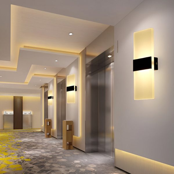 Rectangular Acrylic 6W LED Modern Wall Lamp Wall Sconce Lighting - Image 5