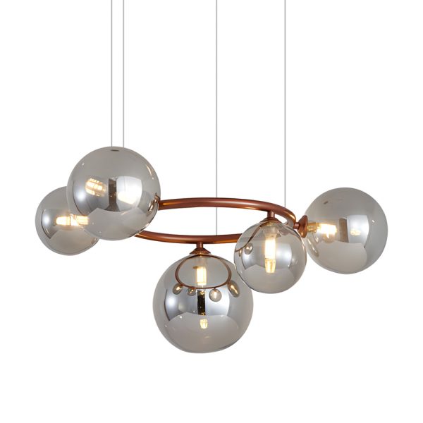5/7/9-Light Glass Ball Circular Contemporary Chandelier with 3 Step Dimming - Image 25