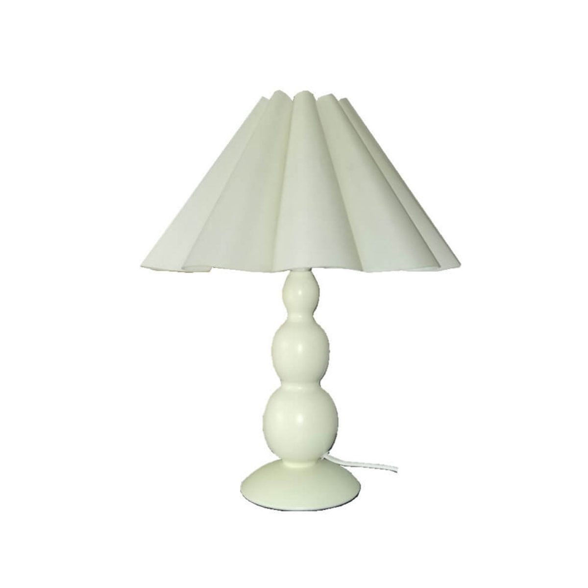 Vintage Petal Pleated Fabric Shade Gourd Base 1-Light Table Lamp - Image 6