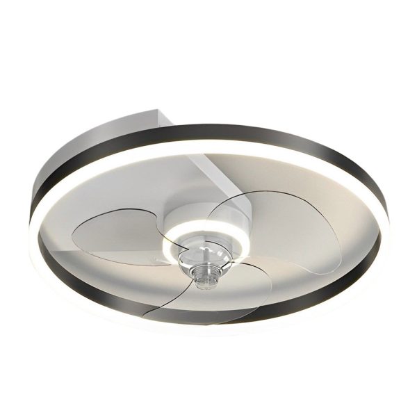 Round Creative LED Mute Intelligent Modern Bladeless Ceiling Fans Lamp - Image 11