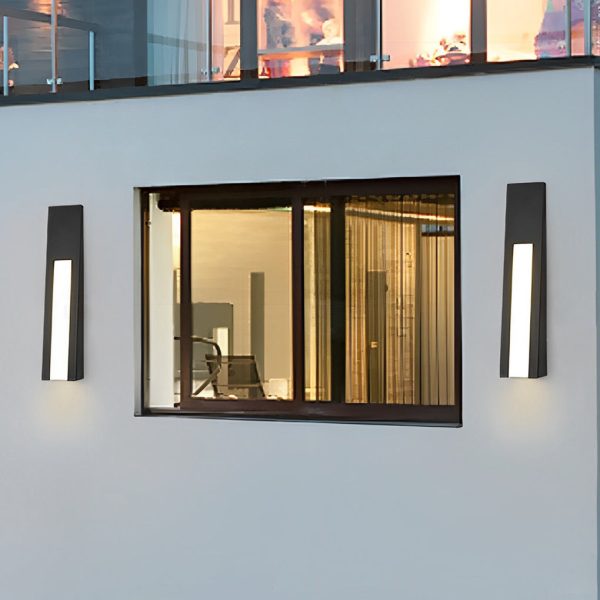 Minimalist LED Waterproof Black Modern Outdoor Wall Lamp Exterior Lights - Image 4