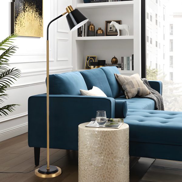 62-in Metal 1-Bulb Rotatable Reading Floor Lamp - Image 2