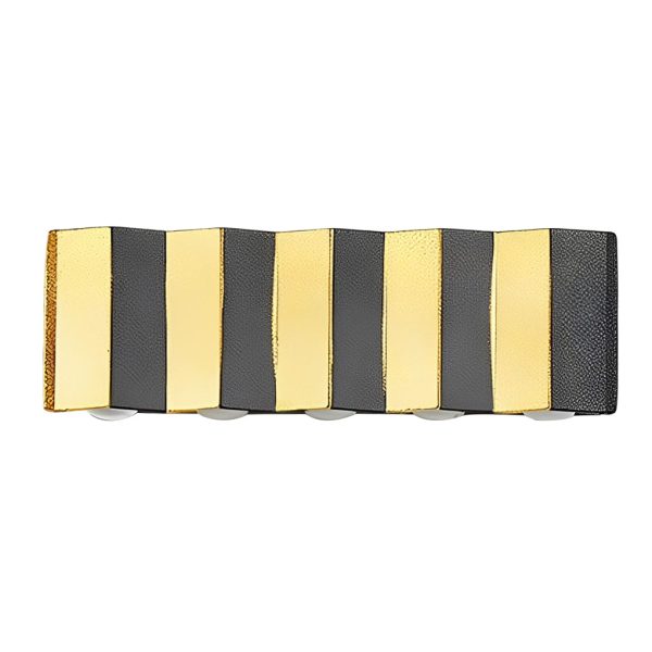 Black & Gold Aluminum LED Outdoor Up Down Wall Light - Image 10