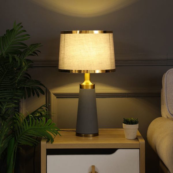 Nordic Fabric Column 1-Light Dimmer Touch Table Lamp - Image 4