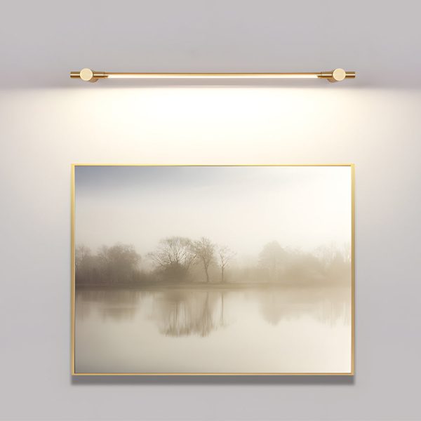 Brass Linear LED Bathroom Vanity Light 35.4'?& 47.2'?Elegant Mirror Lighting