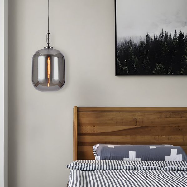 Sleek Industrial Glass Can LED Pendant Light - Image 4