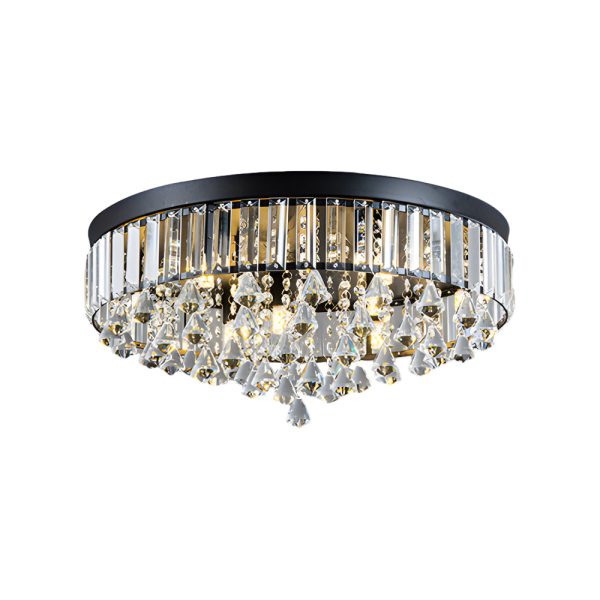 19'' Round Crystal Pendants LED Ceiling Lights Fixture Ceiling Lamp - Image 13