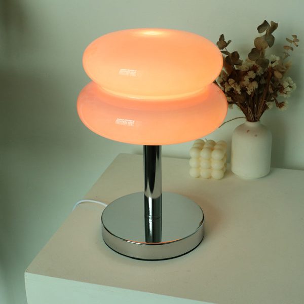 Modern Glass Tart Design 1-Light Table Lamp - Image 5