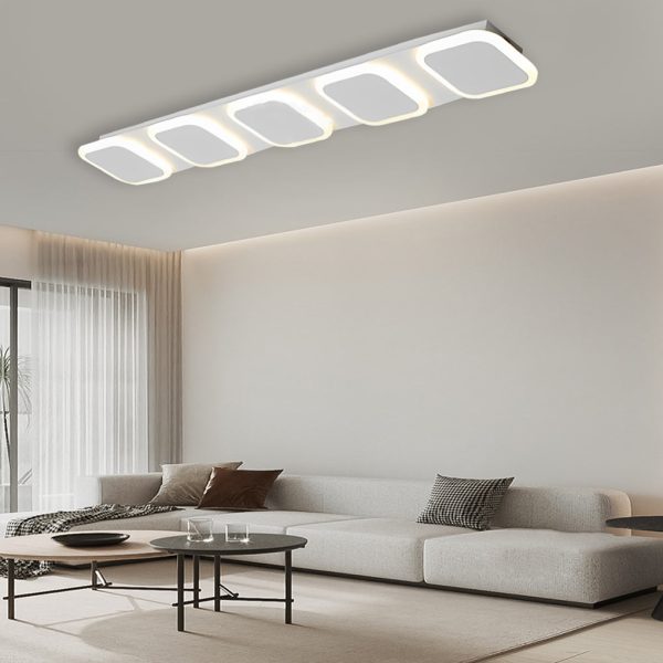 Round Square LED Modern Flush Mount Lighting Ceiling Lights Fixture - Image 7