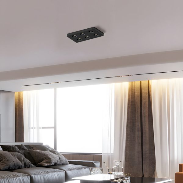 Square LED Anti-Glare Flush Mount Ceiling Light - Image 29