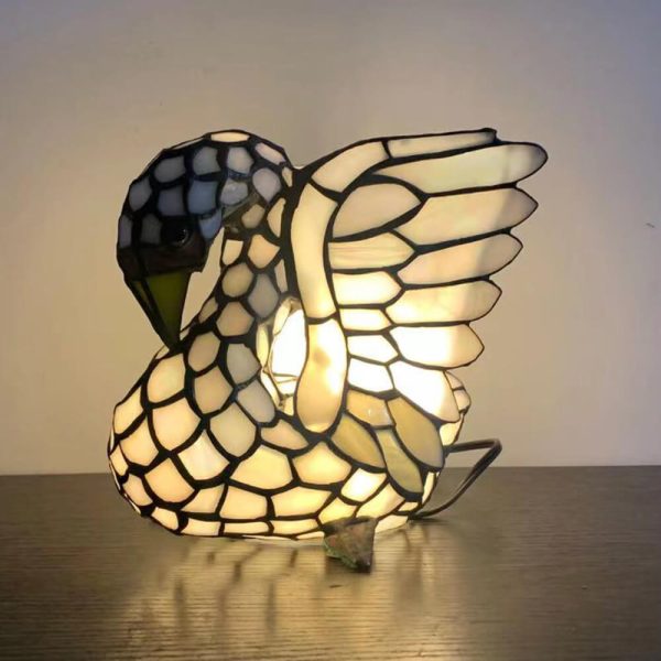 Tiffany Creative Animal Stained Glass 1-Light Decorative Table Lamp - Image 27