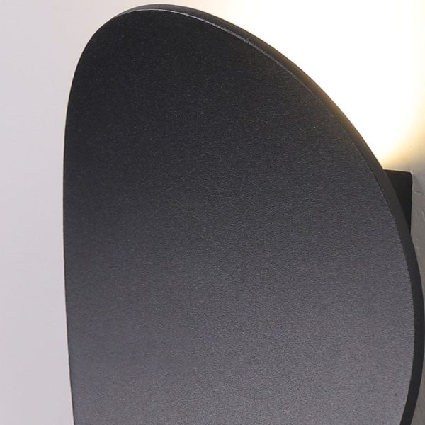 Modern Minimalist Curved Round Aluminum LED Wall Sconce Lamp - Image 7