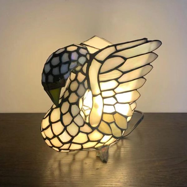 Tiffany Creative Animal Stained Glass 1-Light Decorative Table Lamp - Image 5