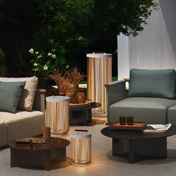 Handmade Rattan Waterproof LED Modern Portable Solar Outdoor Lanterns - Image 3
