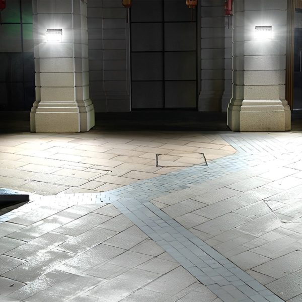 Rectangular Waterproof LED Motion Sensor Solar Wall Lights Outdoor Wall Lamp - Image 4