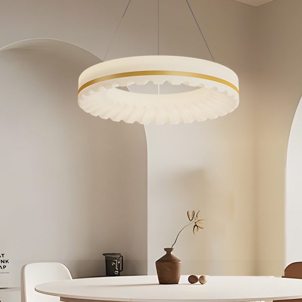 Simple Circle Clouds Ring Three Step Dimming LED Modern Chandelier - Image 2