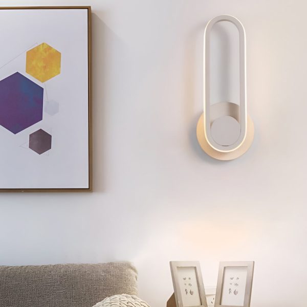 330?? Rotatable Rounded Rectangular LED Nordic Wall Lamp Wall Sconce Lighting - Image 6
