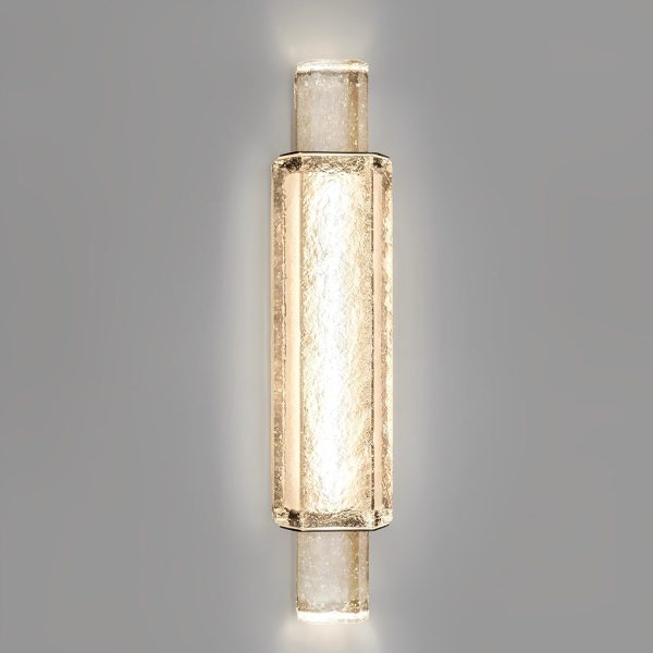 Minimalist Electroplated Crystal Glass LED Post-modern Wall Sconce Lighting - Image 4