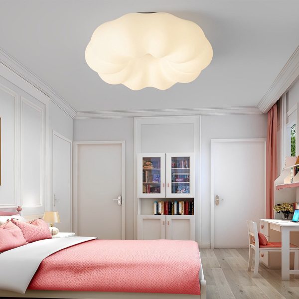 Pumpkin Shape Clouds Stepless Dimming LED White Nordic Ceiling Lights - Image 4