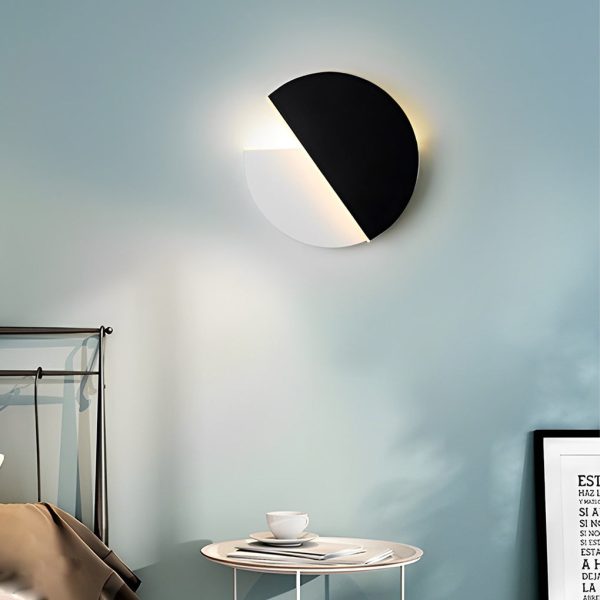Creative Circular 350?? Rotatable LED Black Nordic Wall Sconces Lighting - Image 6
