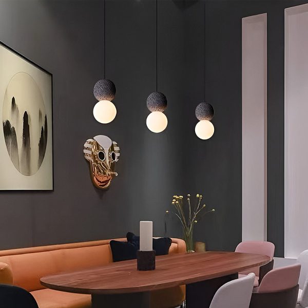 Creative Round LED Nordic Wall Lamp Sconces Pendant Light Hanging Lamp - Image 3
