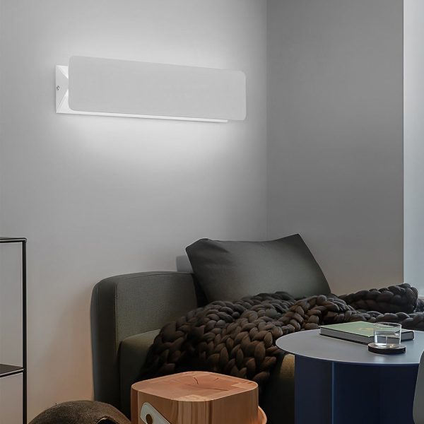 270?? Rotatable Adjustable Rectangular Strip LED White Nordic Wall Lamp - Image 2
