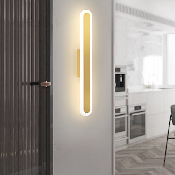 Long Strip Minimalist LED 3 Step Dimming Modern Indoor Wall Lights Fixture - Image 5