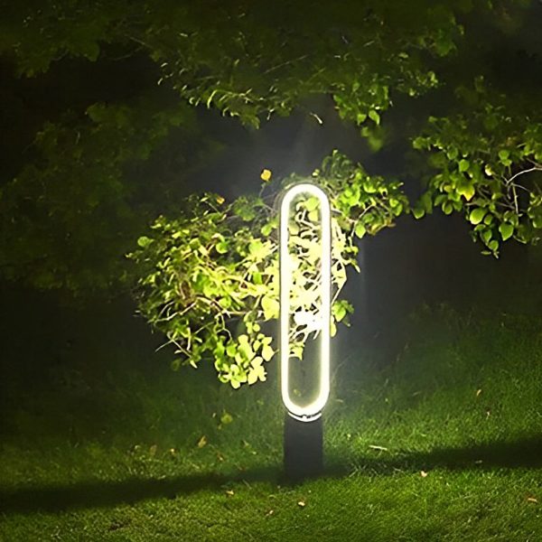 Waterproof Long Strip Aluminum LED Black Modern Solar Pathway Lights - Image 4