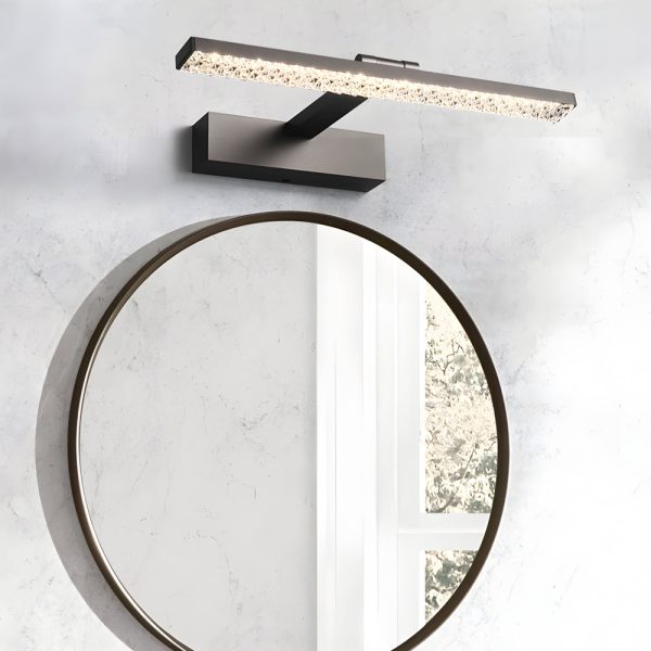 160?? Adjustable LED Bathroom Vanity Light with Crystal-Inspired Acrylic Shade, Dimmable - Image 4