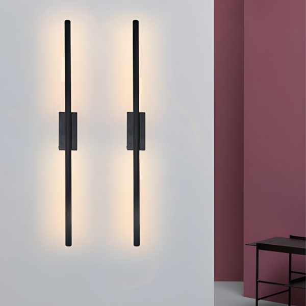 Electroplated Metal Strip LED Modern Wall Sconce Lighting Wall Lamp - Image 5