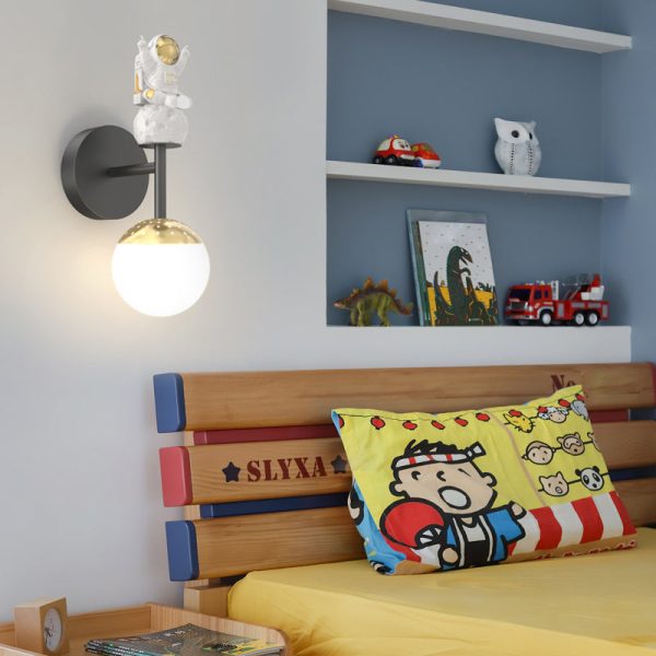 Cartoon Astronaut Decor 3 Step Dimming LED Modern Wall Sconces Lighting - Image 3