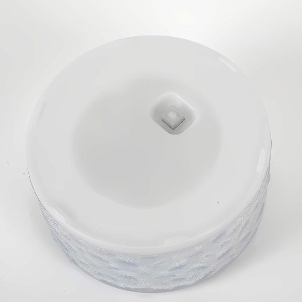 4 Pcs Integrated LED Round Ice Bricks Lights Steps Lighting for Christmas Ambience - Image 4