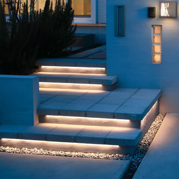 0.39'' Waterproof Recessed LED Under Tread Stair Lighting Modern Flexible Strip Light - Image 2