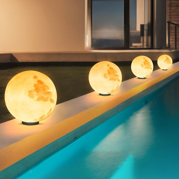 Moon Waterproof LED Modern Solar Post Caps Lights Pillar Light - Image 4
